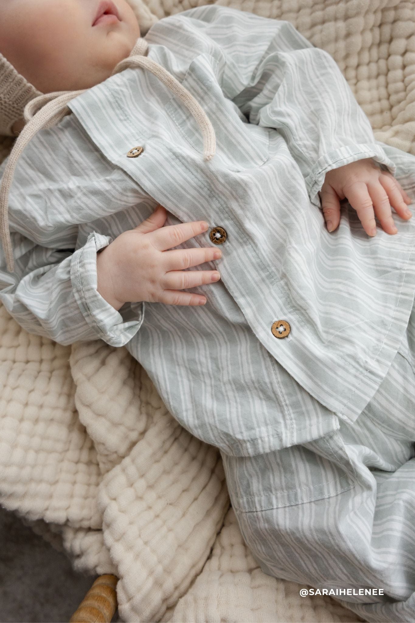 Haut en coton biologique à rayures multicolores avec boutons-pression pour bébés et petits garçons de 0 à 4 ans
