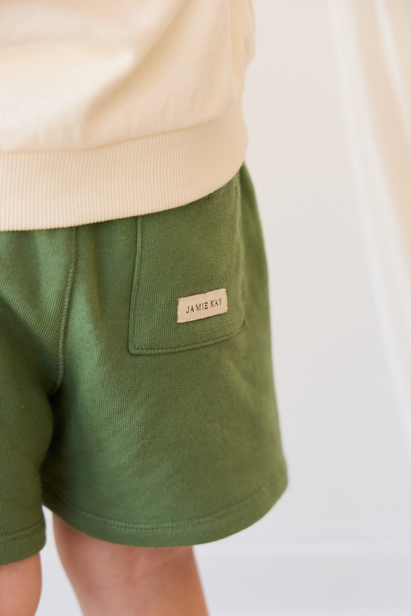 Short décontracté en coton biologique pois de neige avec taille élastique pour bébés garçons 6M