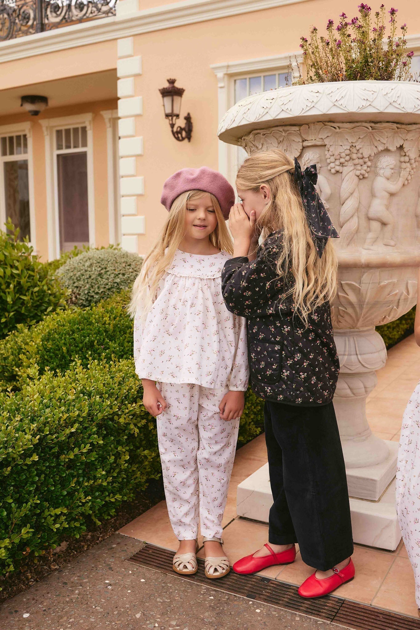 Pantalon classique en coton noir uni avec taille élastique pour bébés et petites filles de 6 mois à 5 ans