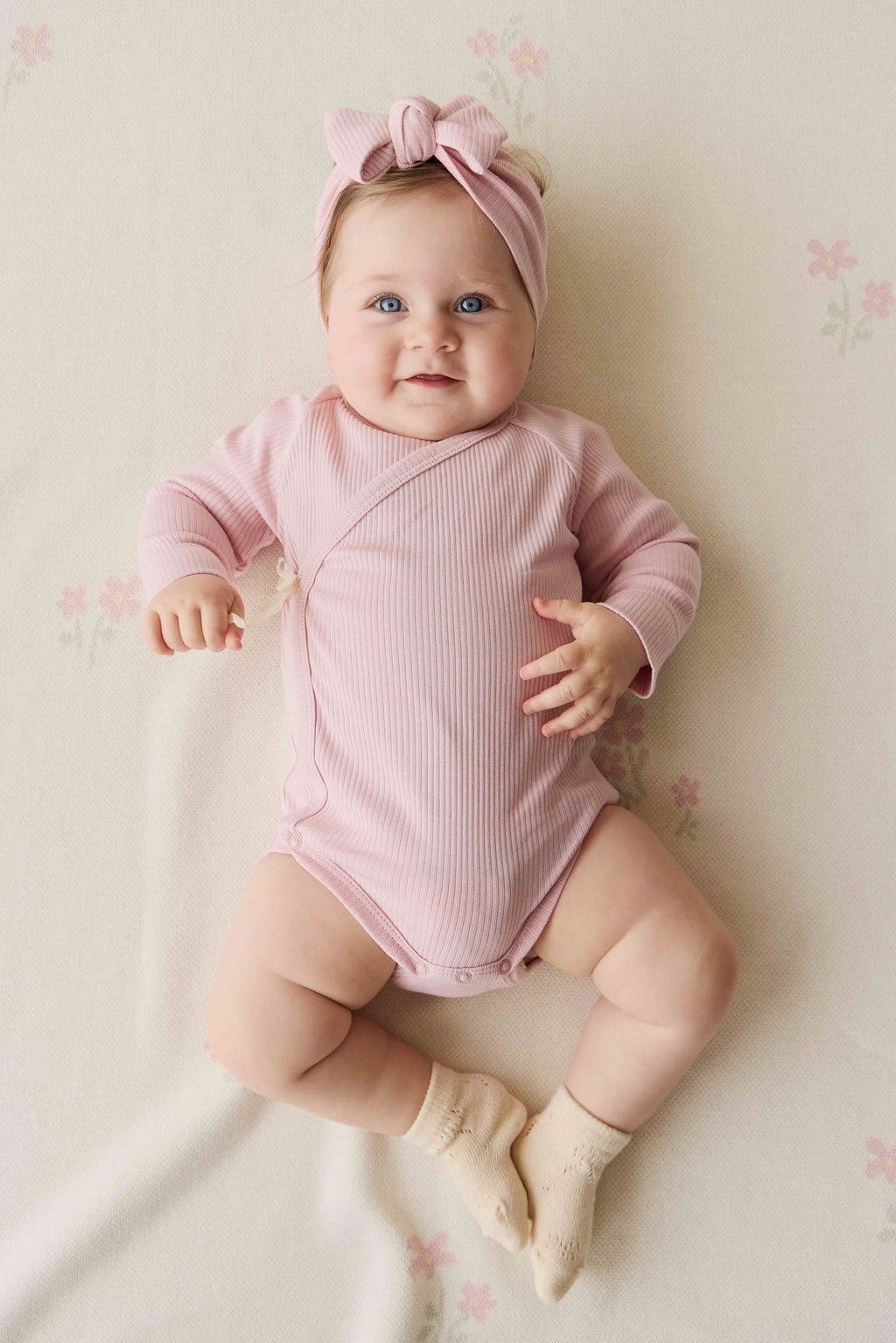 Body une pièce à manches longues en coton biologique et modal, de couleur unie, avec boutons-pression pour bébés filles