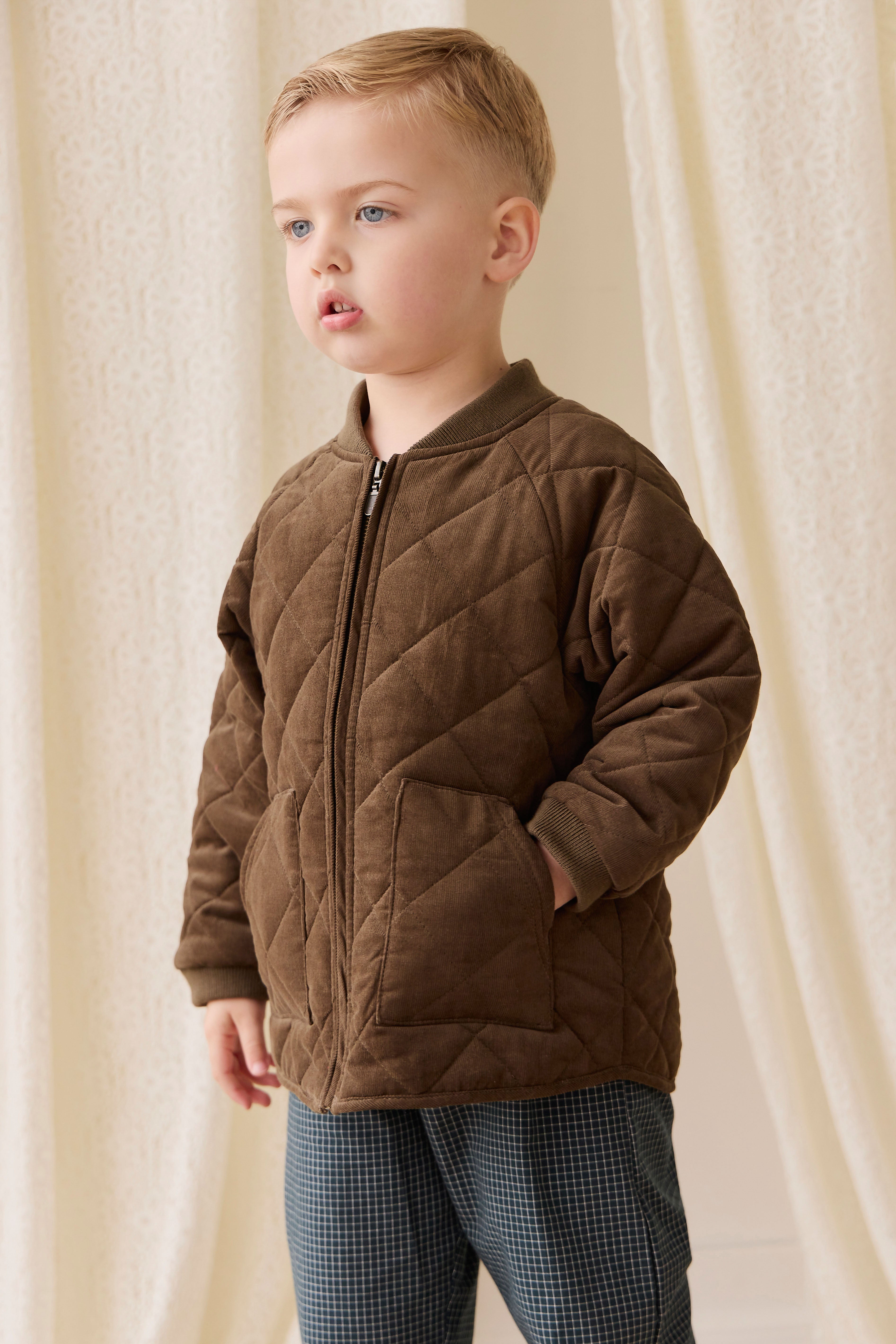 Veste en coton à appliqué ludique avec fermeture éclair pour bébés et petits garçons de 6 mois à 7 ans
