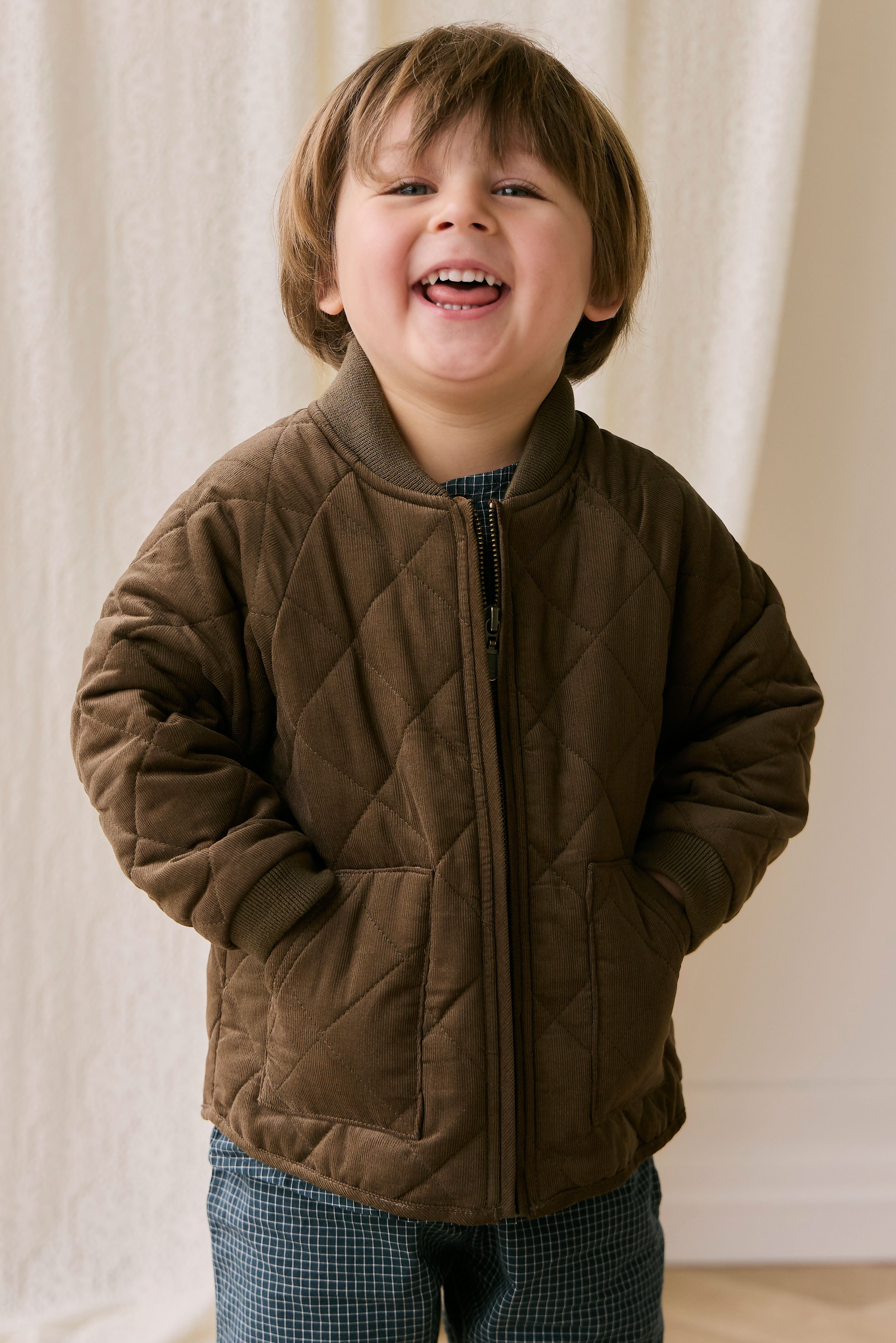 Veste en coton à appliqué ludique avec fermeture éclair pour bébés et petits garçons de 6 mois à 7 ans