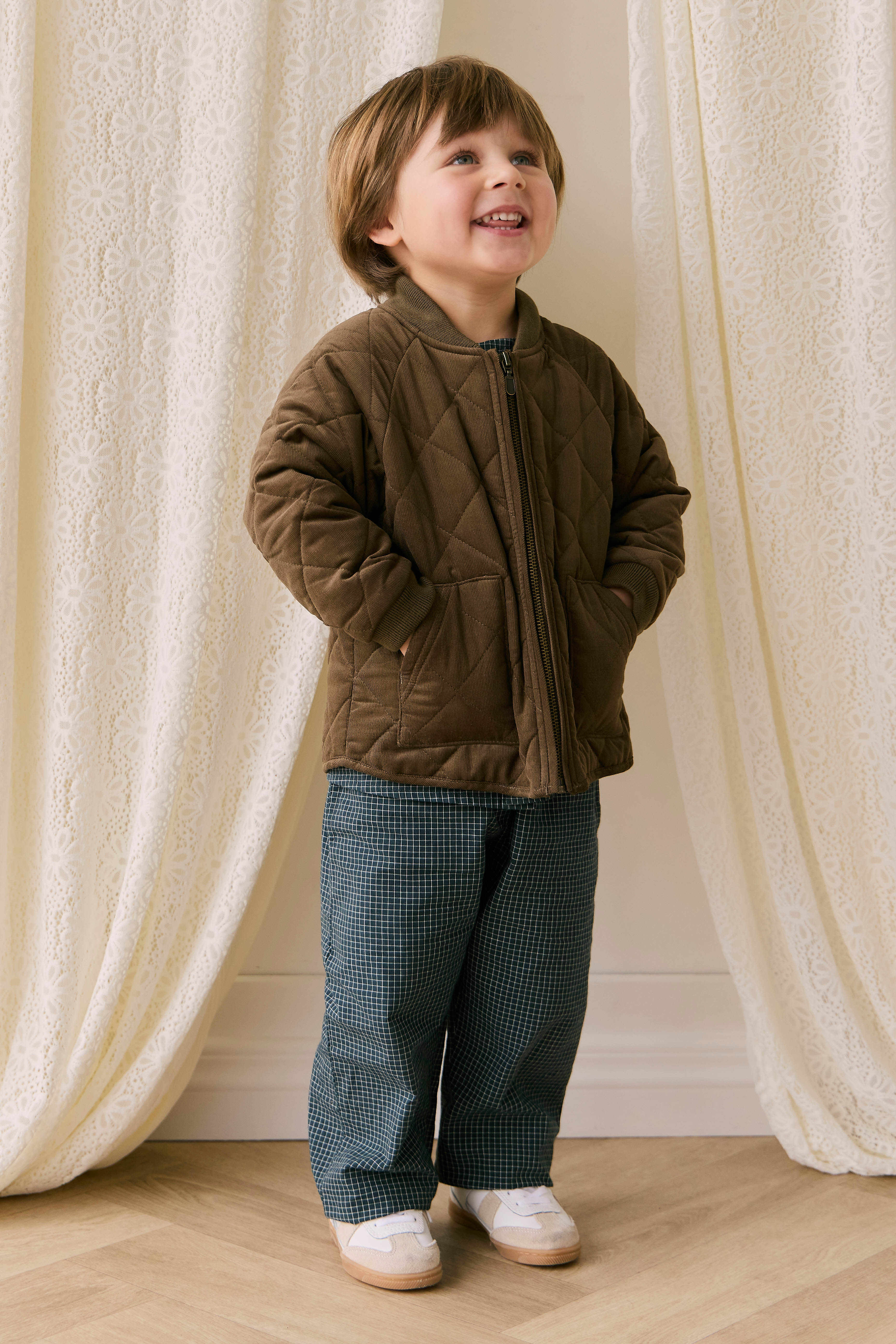 Veste en coton à appliqué ludique avec fermeture éclair pour bébés et petits garçons de 6 mois à 7 ans