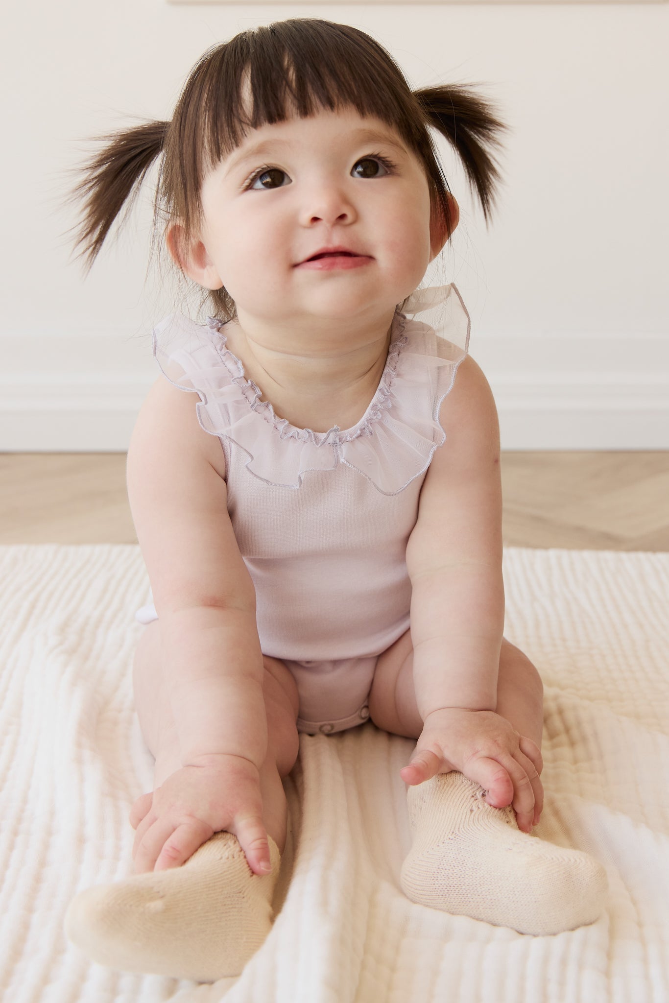 Barboteuse en coton à imprimé hortensia floral avec boutons-pression pour bébés et petites filles de 0 à 3 ans