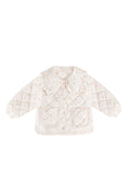 Veste en coton à motif floral rose doux magnolia avec boutons sur le devant pour bébés et petites filles