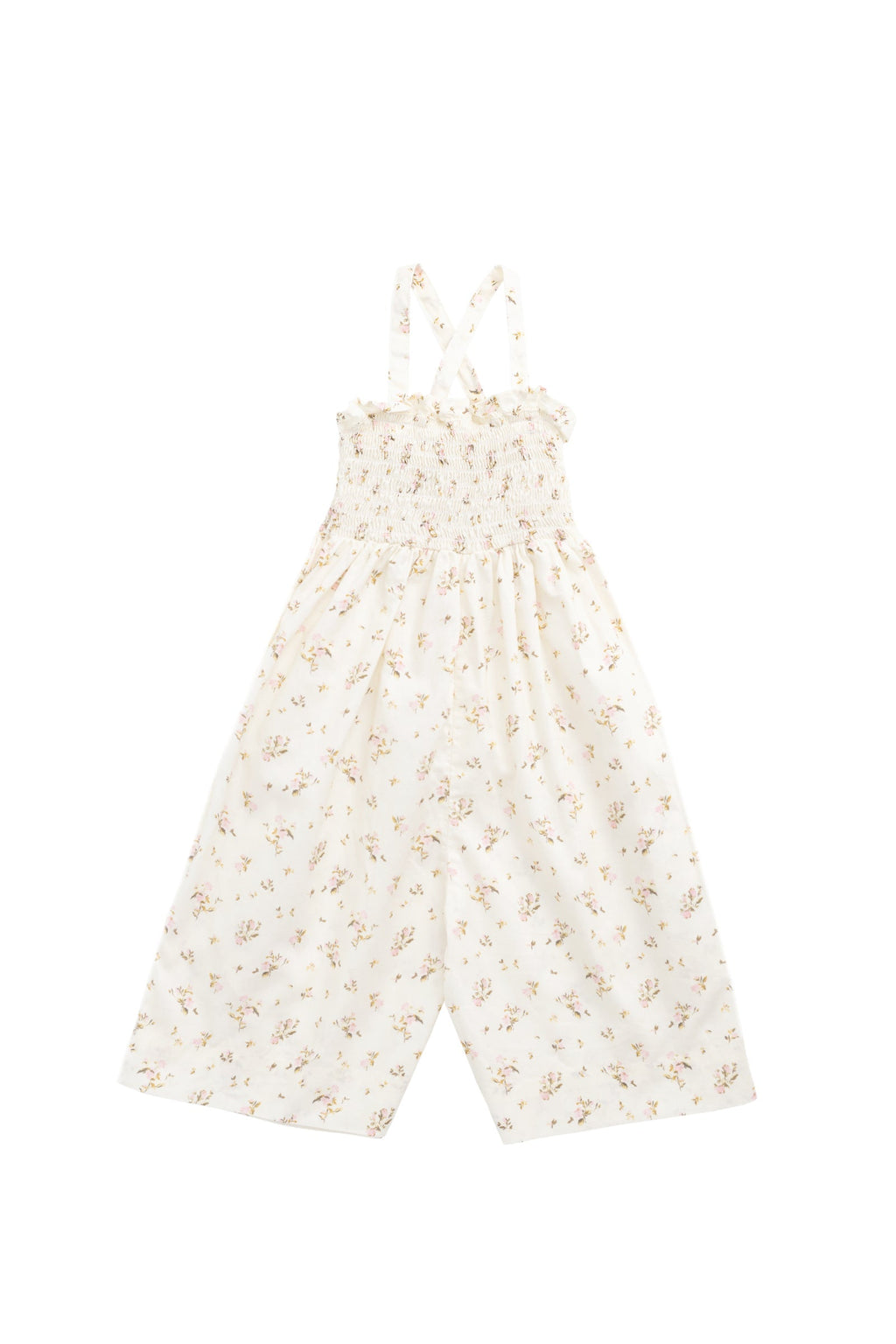Combinaison Romantique Florale en Coton Bio avec Ceinture à Nouer pour Bébé Fille et Fillette 6M-3A