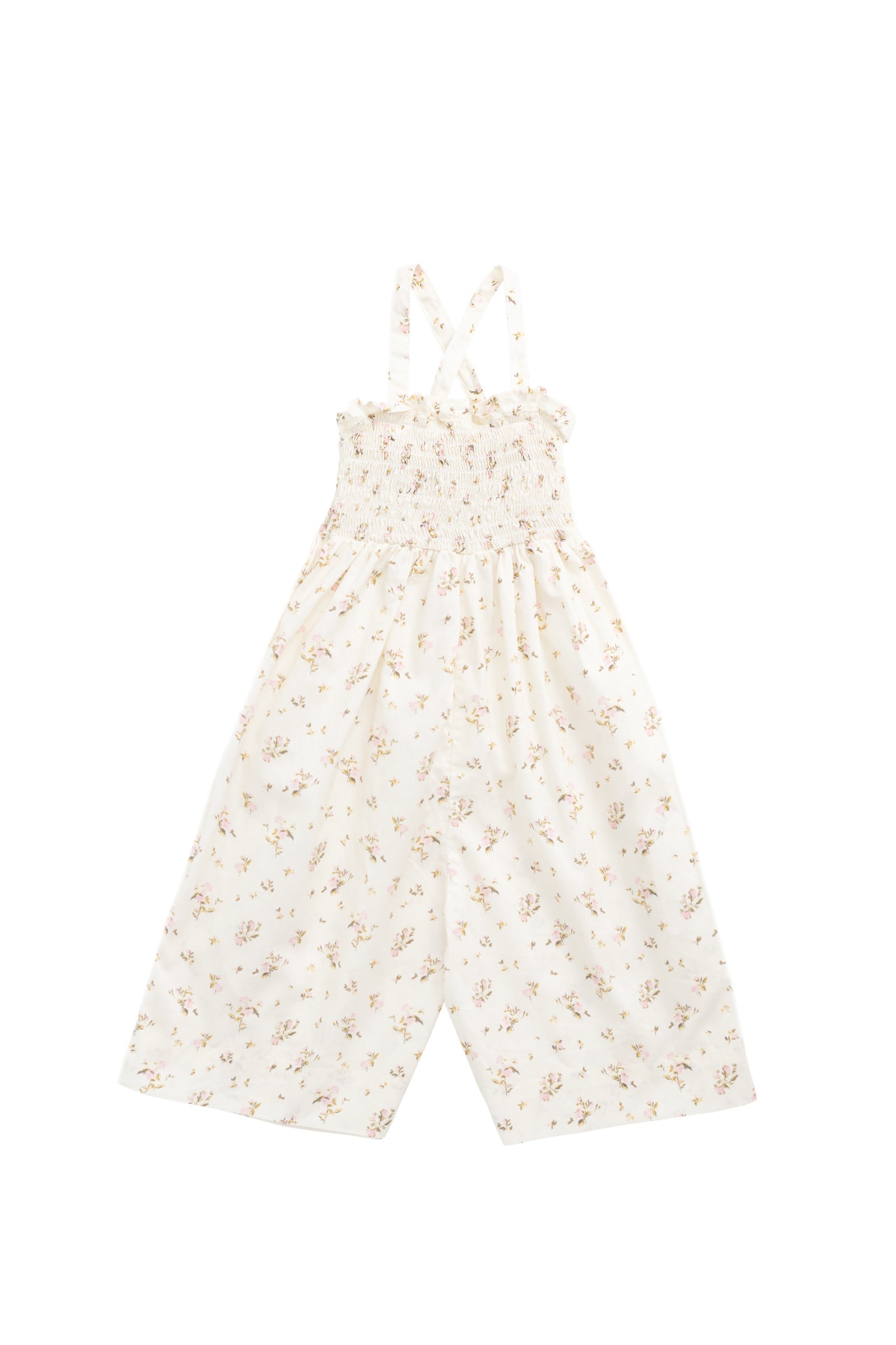 Combinaison Romantique Florale en Coton Bio avec Ceinture à Nouer pour Bébé Fille et Fillette 6M-3A