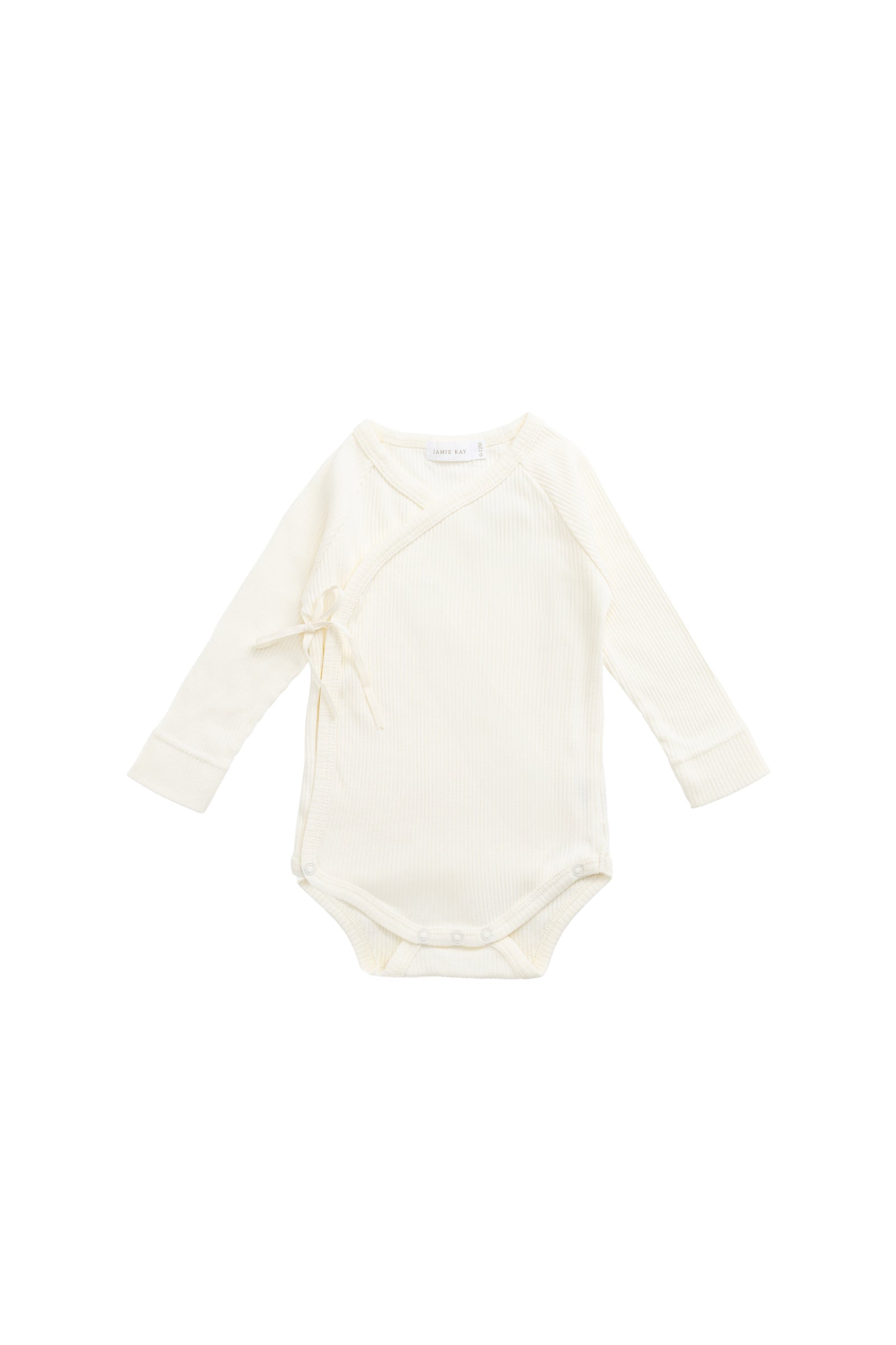 Cache-cœur à manches longues en coton biologique et modal délicat pour bébés filles