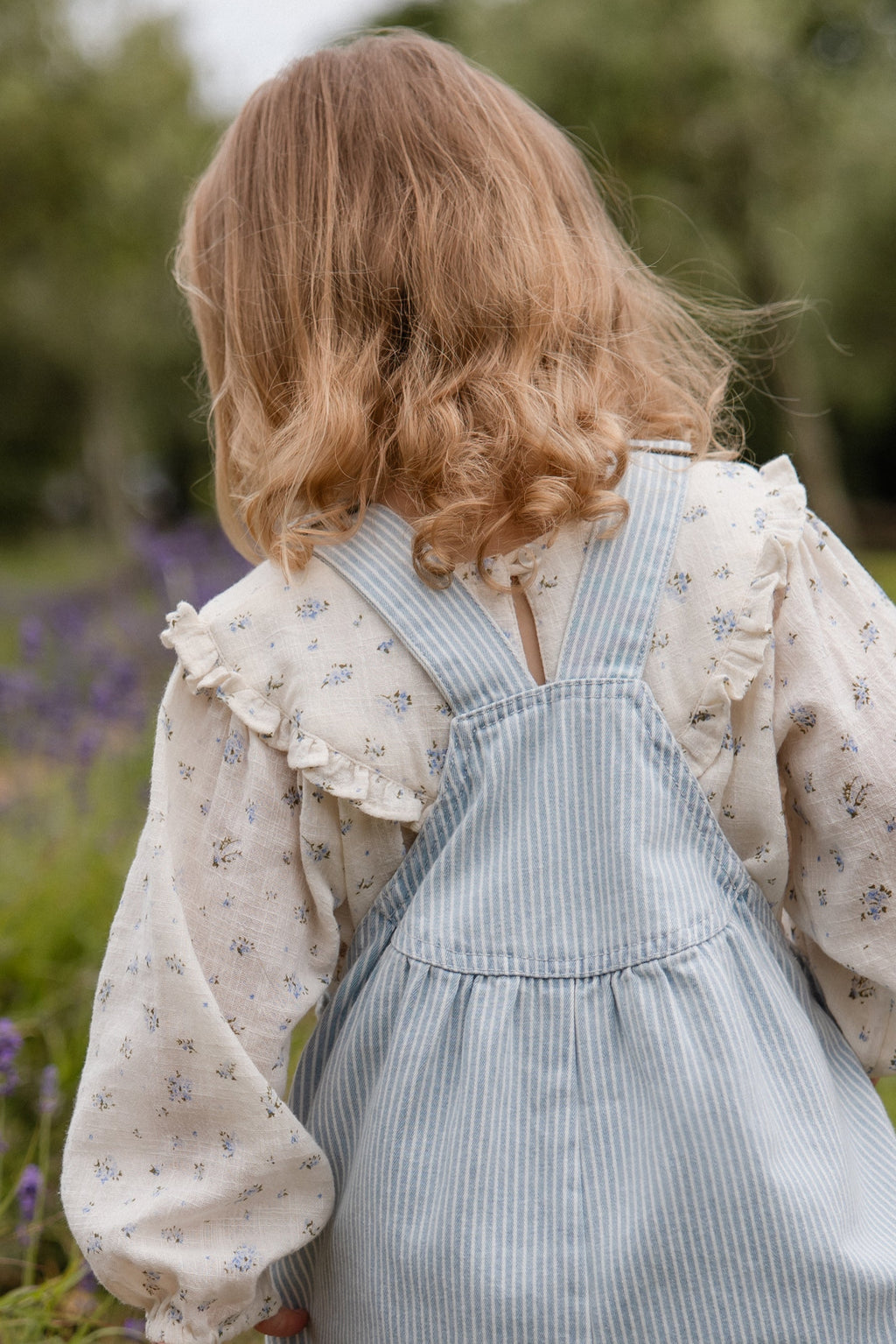 Salopette en Coton Rayée Vintage avec Bretelles Réglables pour Enfants Garçons et Filles 5-8 Ans