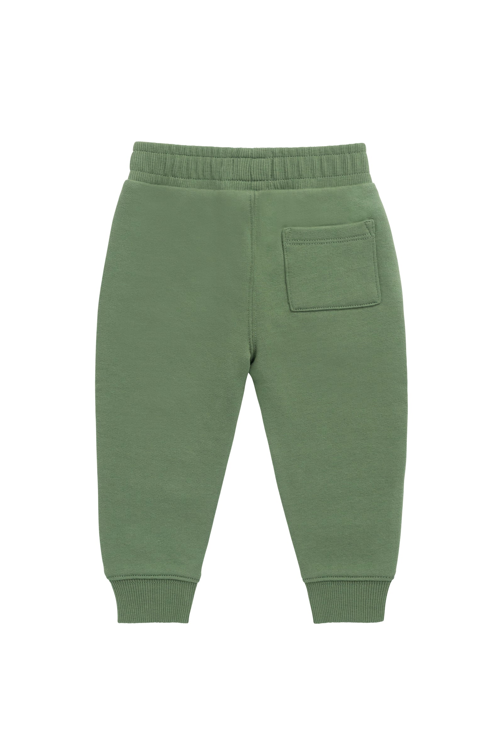 Pantalon de survêtement sportif Pois Neige en coton biologique uni avec taille élastique pour bébés garçons 6M