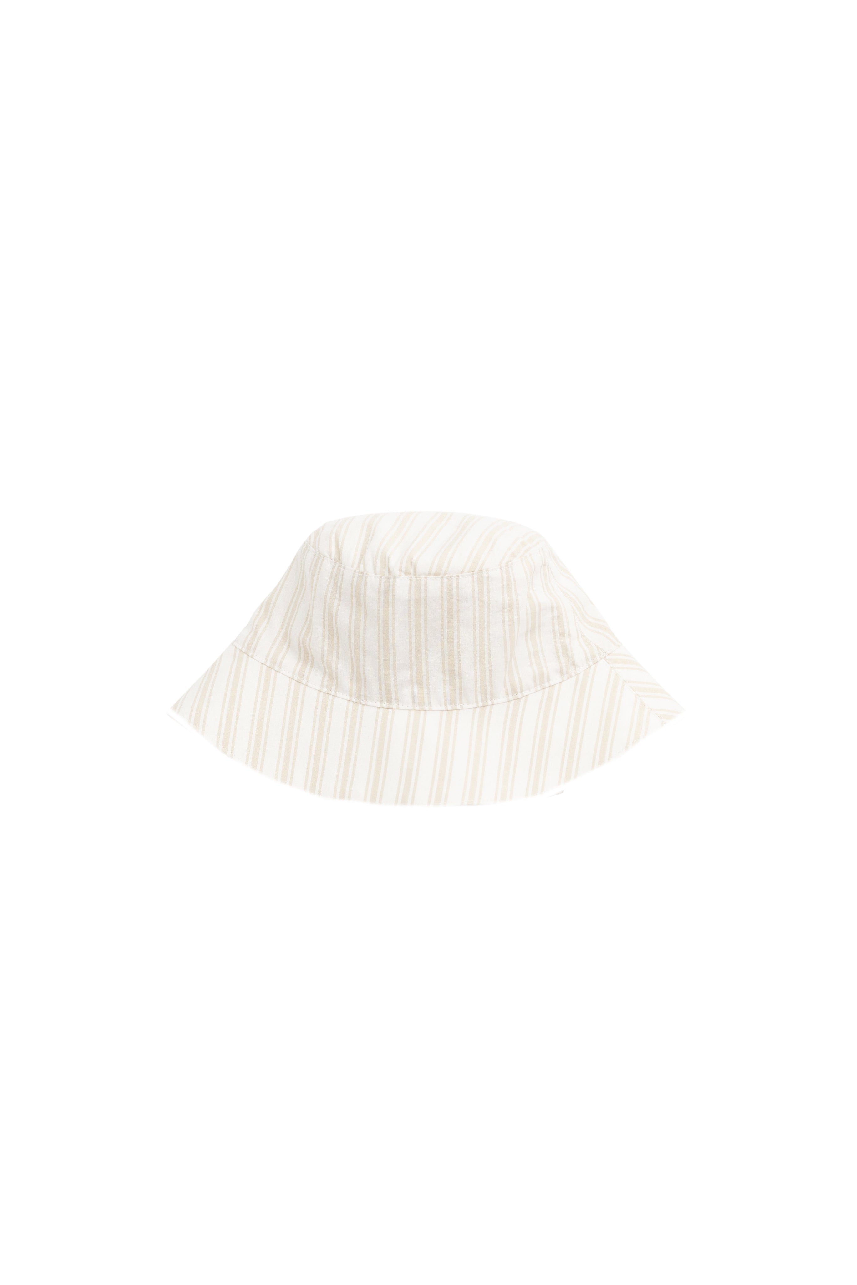 Bob en coton biologique à rayures multicolores en mousse souple avec large bord pour bébé et enfant TP-G