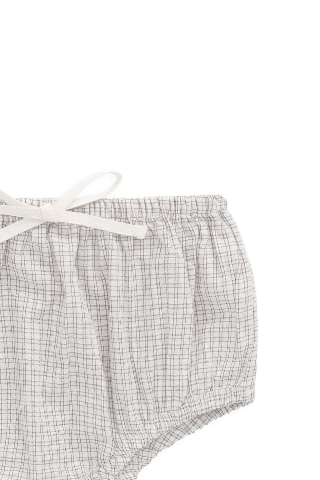 Bloomer en coton biologique à carreaux Nuage ludique, avec fermeture à bouton-pression, pour bébés garçons de 0 à 3 ans