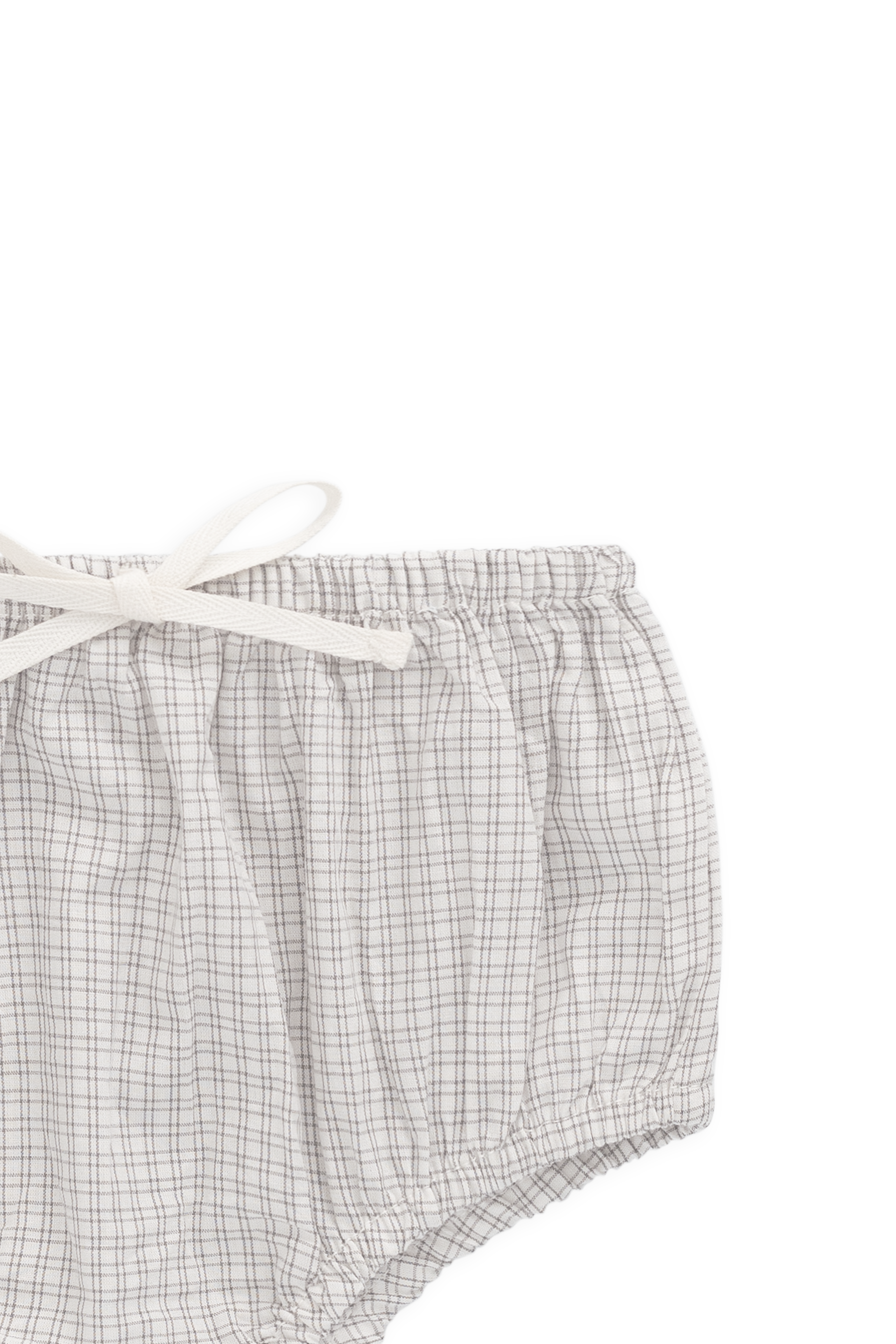 Bloomer en coton biologique à carreaux Nuage ludique, avec fermeture à bouton-pression, pour bébés garçons de 0 à 3 ans