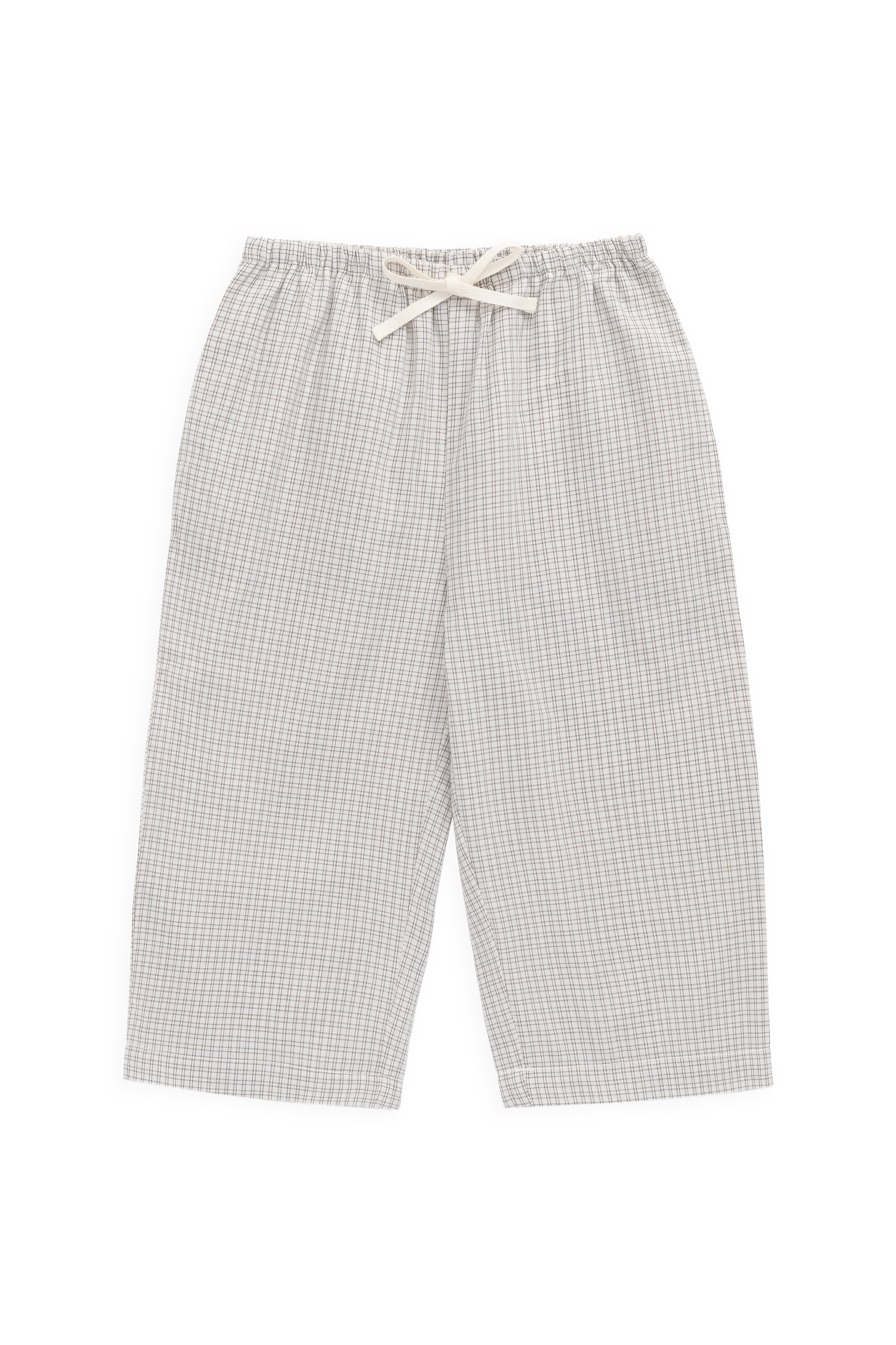 Pantalon à carreaux en coton biologique avec taille élastique pour bébés et enfants garçons de 6 mois à 8 ans