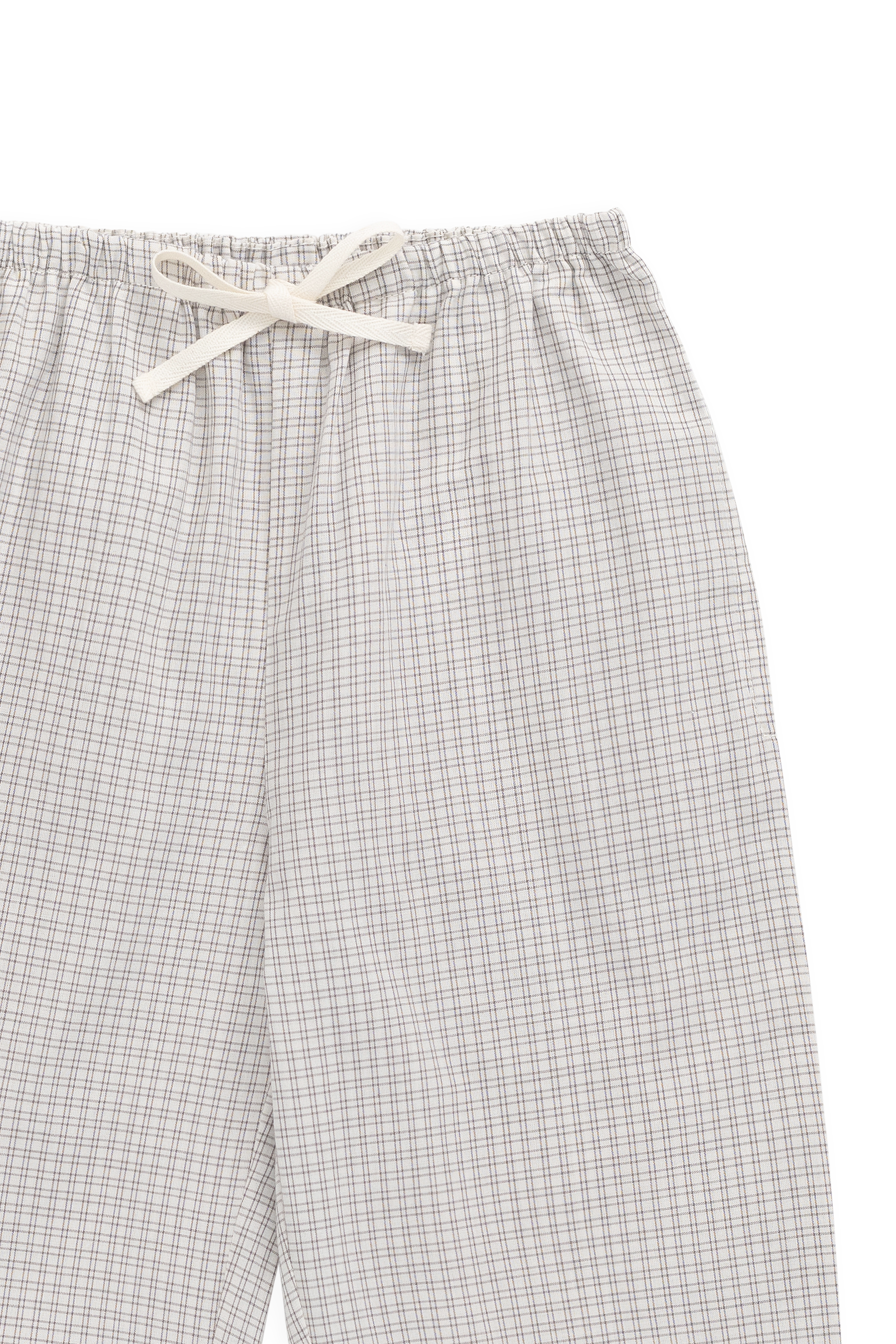 Pantalon à carreaux en coton biologique avec taille élastique pour bébés et enfants garçons de 6 mois à 8 ans