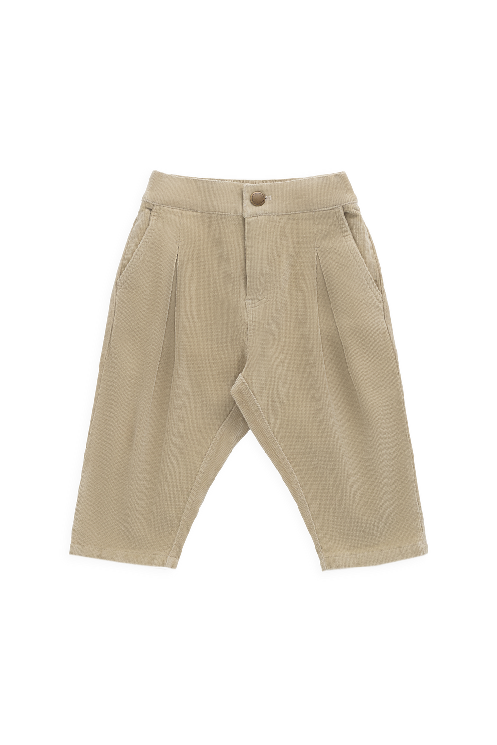 Pantalon décontracté en coton uni extensible avec taille élastique pour bébés et enfants garçons 6M–8A