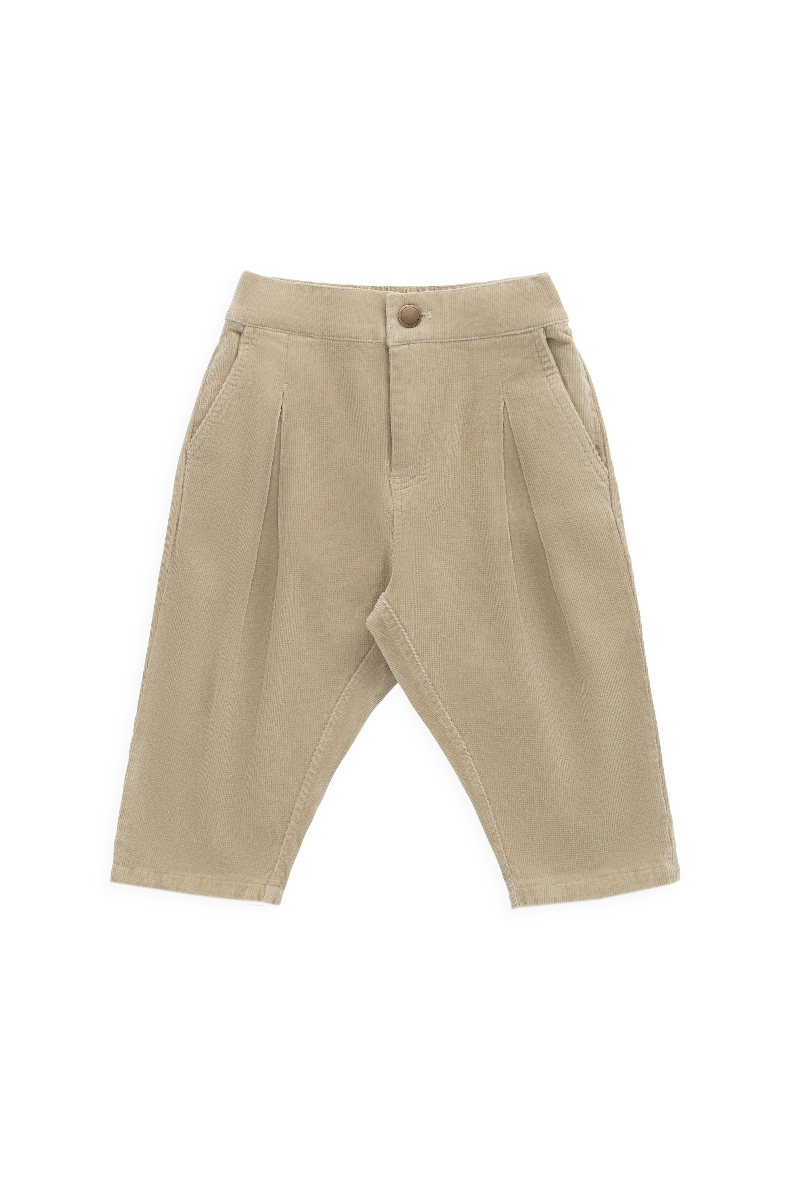 Pantalon décontracté en coton uni extensible avec taille élastique pour bébés et enfants garçons 6M–8A