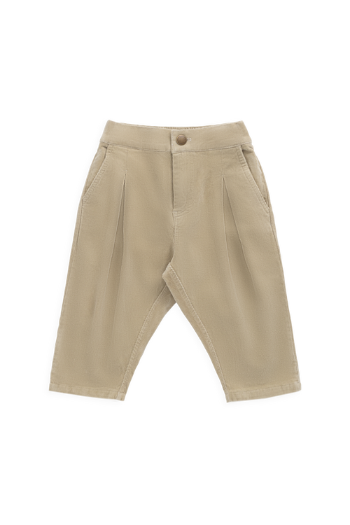 Pantalon décontracté en coton uni extensible avec taille élastique pour bébés et enfants garçons 6M–8A