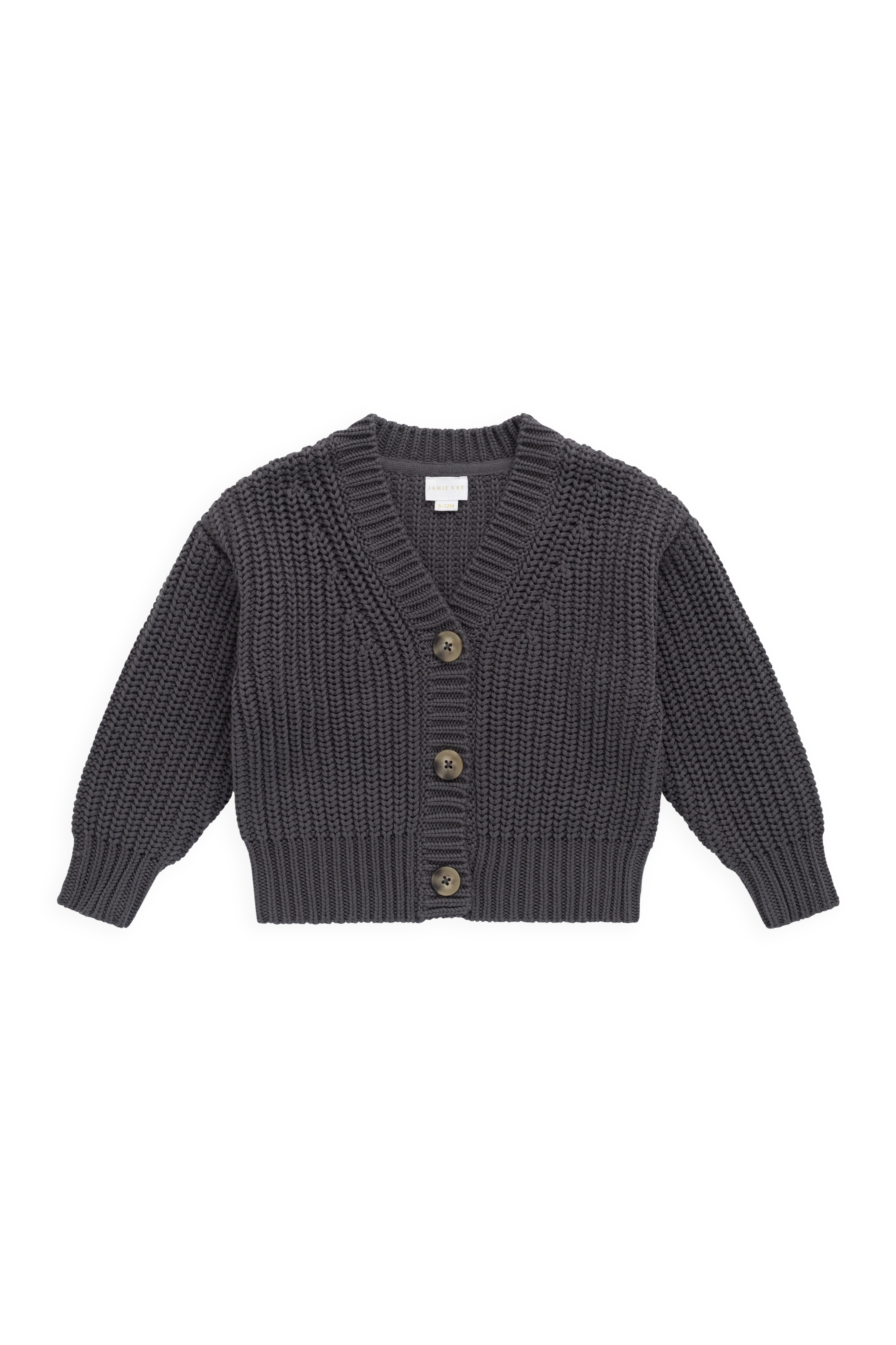 Gilet en maille de coton texturé « Stormy » décontracté avec capuche et poches pour bébés et petits garçons de 6 mois à 5 ans