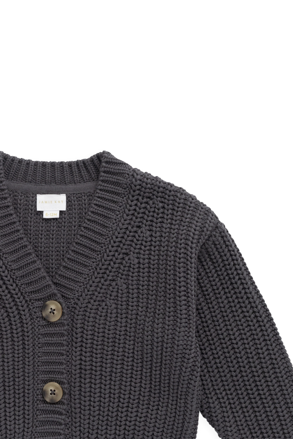 Gilet en maille de coton texturé « Stormy » décontracté avec capuche et poches pour bébés et petits garçons de 6 mois à 5 ans