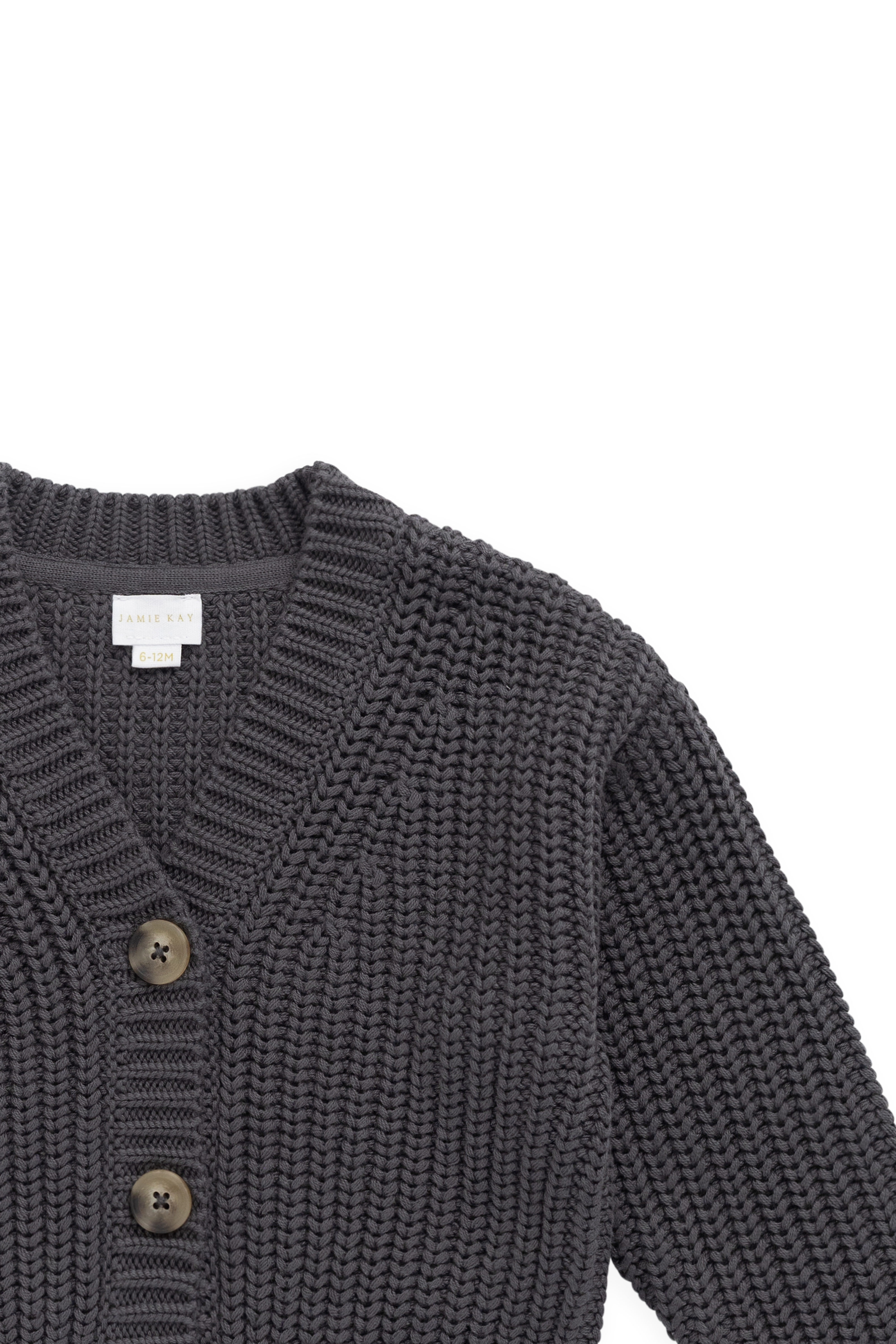 Gilet en maille de coton texturé « Stormy » décontracté avec capuche et poches pour bébés et petits garçons de 6 mois à 5 ans