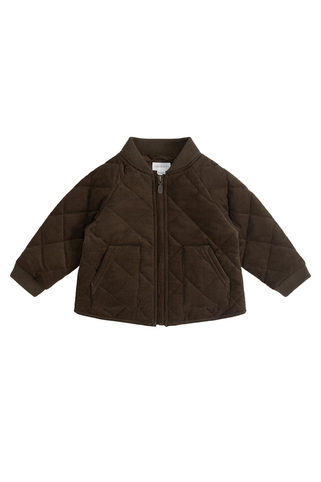 Veste en coton à appliqué ludique avec fermeture éclair pour bébés et petits garçons de 6 mois à 7 ans