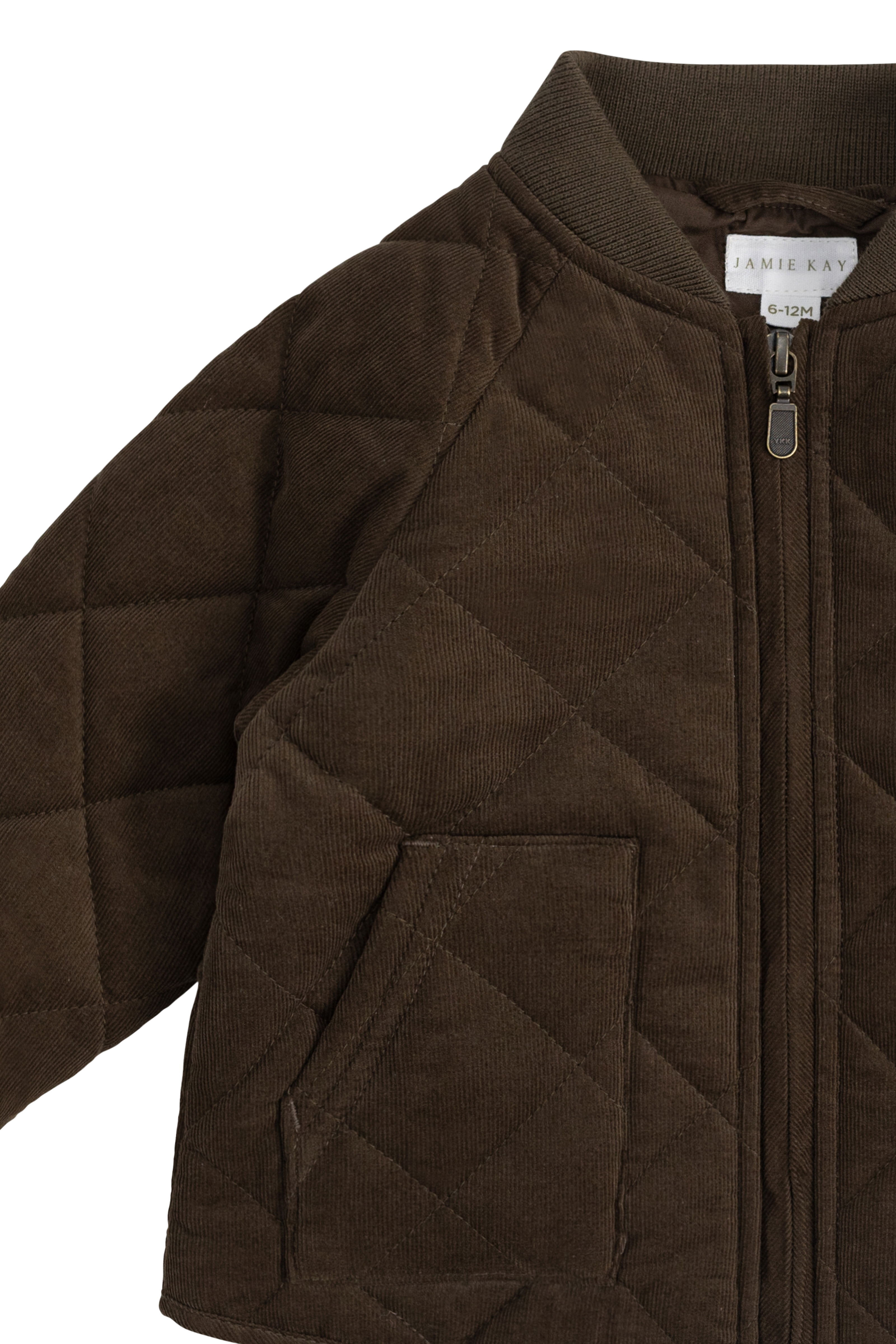 Veste en coton à appliqué ludique avec fermeture éclair pour bébés et petits garçons de 6 mois à 7 ans